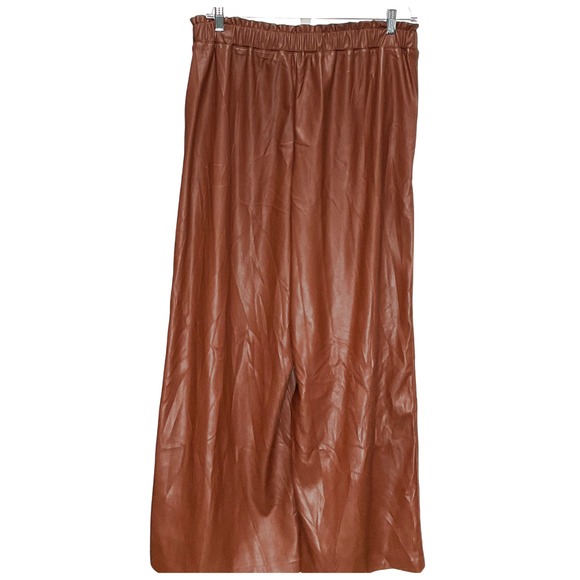 ELOQUII Brown PALAZZO Pants - Size 14 - Picture 2 of 4